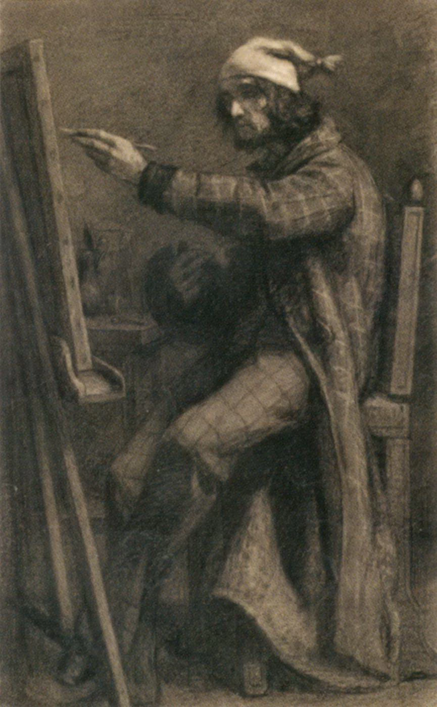  6-Autoritratto al cavalletto-Fogg Art Museum, Harvard University, Cambridge 